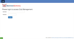 Desktop Screenshot of clubmanagement.britishrowing.org