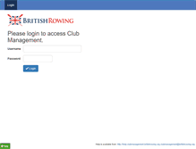 Tablet Screenshot of clubmanagement.britishrowing.org